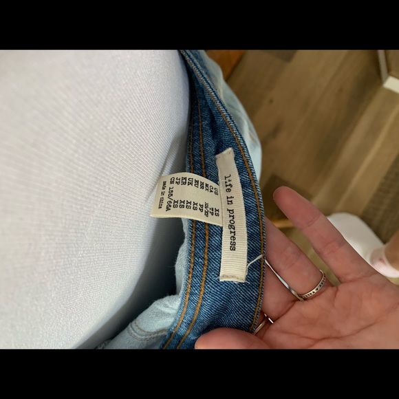 FOREVER 21 Denim Patchwork 70’s Mini Skirt Size XS - Picture 4 of 4